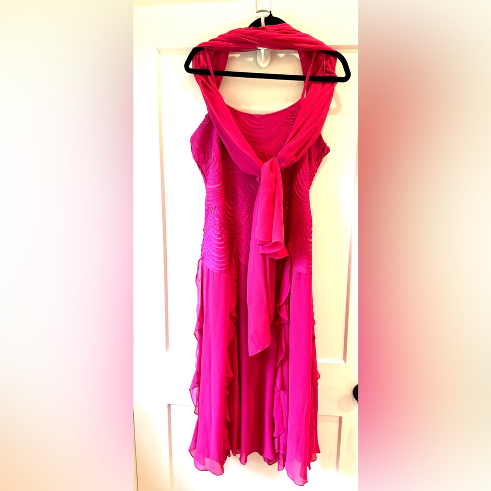 Bright Raspberry Pink Cocktail Dress
